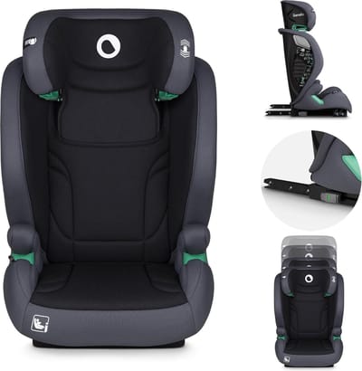 Lionelo Igo i-Size Autostoeltje - ISOFIX - 100-150cm - Groep 2-3 - 15-36 kg - Memory Foam - Tri-Guard hoofdsteun - Verstelbare rugleuning - Afneembare bekleding - Universele pasvorm