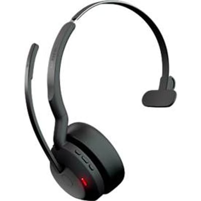 Headset Jabra Evolve2 55 link380c mono, bereik tot 30 m, tot 10 u, UC-geoptimaliseerd, zwart