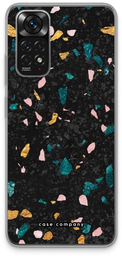 Case Company® - Hoesje geschikt voor Xiaomi Redmi Note 11 hoesje - Terrazzo N°10 - Soft Cover Telefoonhoesje - Bescherming aan alle Kanten en Schermrand
