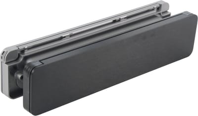 Homebox - de isolerende, tochtvrije en geluiddempende brievenbus – buitendeel aluminium zwart geborsteld - binnendeel gespoten in ALUINOX