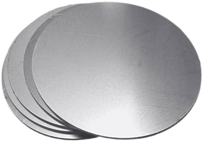 Ronde Plaat - Roestvrij Staal - Doe-het-zelf Projecten - Corrosiebestendig - 50mm Diameter - Zilverkleurig