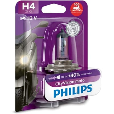Lamp Halogeen PHILIPS H4 CityVision Moto 12V, 60/55W