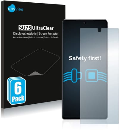 Savvies - Screenprotector voor Samsung Galaxy Note 20 - Folie Beschermfolie transparant 6 Stuks