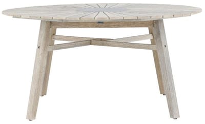 Rives tuintafel Ø150cm whitewash.