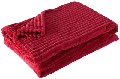 Boltze Home deken roze 180x130cm - zachte woondeken voor kinderen.