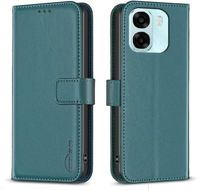 BINFEN Hoesje - Geschikt voor OPPO A6 5G / A6x 5G / A6x 4G Hoesje - BINFEN Color Book Case - Groen