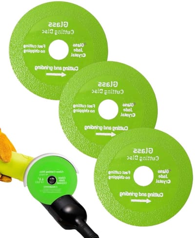 Dailygoods- Doorslijpschijven 100 mm - Diamantschijf voor glas - Professionele afwerking - Hittebestendig - Snelle en nauwkeurige snede - Binnendiameter 20 mm