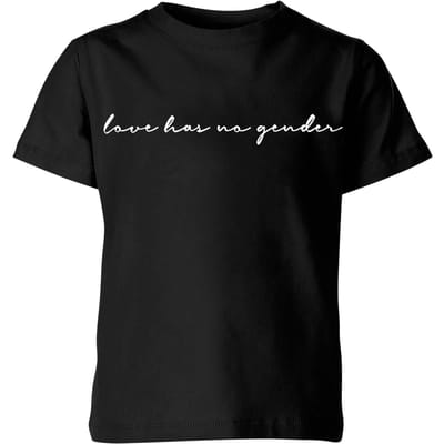 Miss Greedy Love Has No Gender Kids' T-Shirt - Black - 98/104 (3-4 jaar)