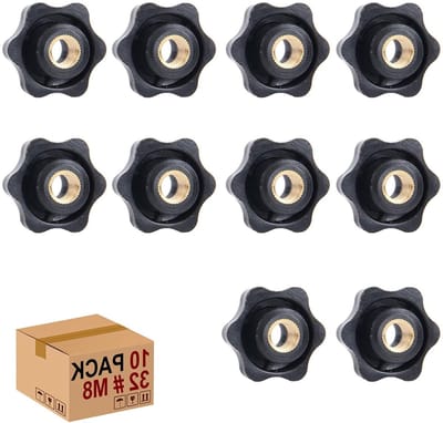 Verstelbare Gripmoeren Set van 10 - M8 x 32 mm met Vrouwelijke Draad voor Klemmen en Machines