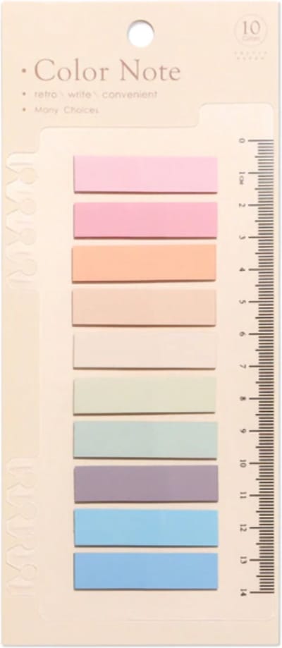 Index Tabs 200 tabs/stickers – 10 kleuren sticky notes – Markeertabs en memoblaadjes – Leuk kerstcadeau, sinterklaascadeau of schoencadeau voor hem en haar – Cadeaus onder €10 – Perfect voor bullet journal en boek annotatie