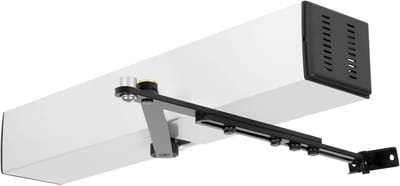 Automatische Deuropener - Gemotoriseerde Deur - Toegangscontrole - Met Afstandsbediening - 70 x 26 x 155 cm - Wit