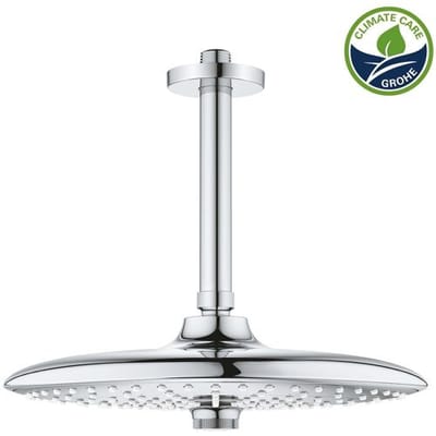 Grohe Euphoria 260 SmartControl overhead shower set, 3 spray types, ceiling connection, EcoJoy 26461000