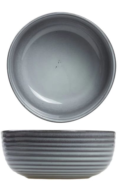 Cosy & Trendy Kom Kentucky Grey 4 Stuks ø 15 cm Aardewerk - Vaatwasser- & Ovenbestendig