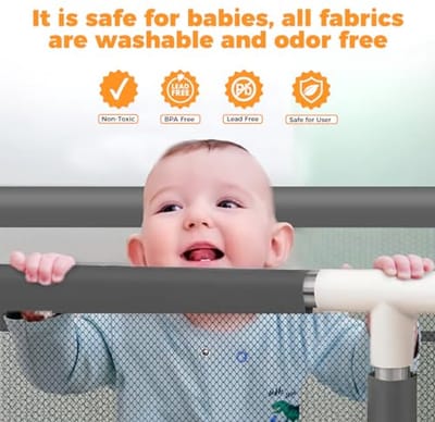 Activiteitencentrum voor baby's met ademend gaas en antislip basis