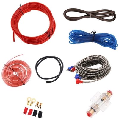 Dailygoody - Car Amplifier Wiring Kit - 8 Amp Wiring Set - Fuse