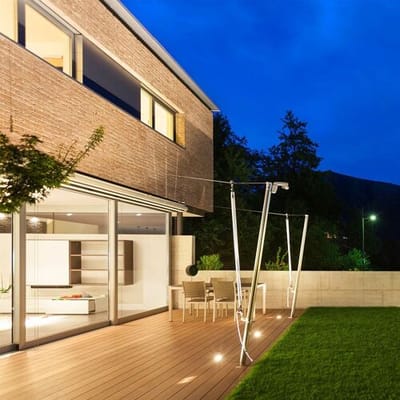 HOFTRONIC Set van 9 Ramsay LED Grondspots - Vierkant - RVS - GU10 fitting - Excl. lichtbron - IP67 waterdicht - Tuinspot - Oprit - Inclusief
