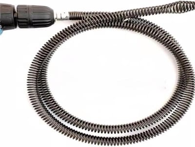 Draadafvoerveer - Reinigingsveer - Leidingen Ontstoppen - Met Connector - 1 Meter - Eén Kleur
