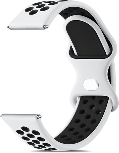 Waterdichte 22mm Siliconen Horlogeband voor Heren en Dames - Ademend en Twee Kleurige Smartwatch Accessoires