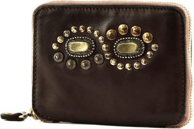 CAMPOMAGGI Leren Portemonnee Cassiopea Wallet Moro Donkerbruin