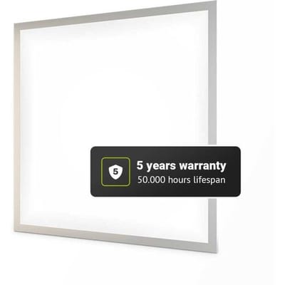 HOFTRONIC 6x LED Paneel - 62x62 cm - 36 Watt - 4860lm (135lm/W) - 4000K neutraal wit - Flikkervrij - UGR22 - 5 jaar garantie