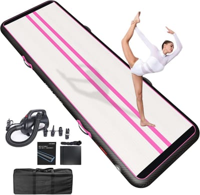 Opblaasbare tuimelmat voor gymnastiek en yoga - 2m, 3m, 4m, 5m, 6m met elektrische luchtpomp