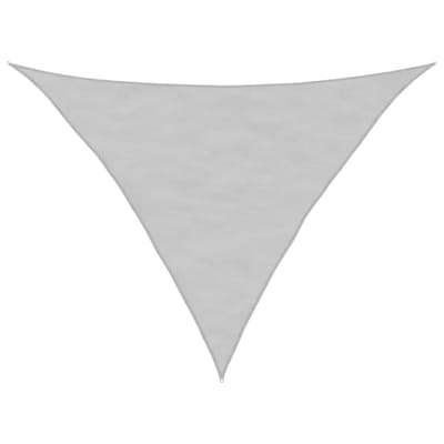 vidaXL - Zonnezeil - 3,5x3,5x4,9 - m - 100% - polyester - oxford - lichtgrijs