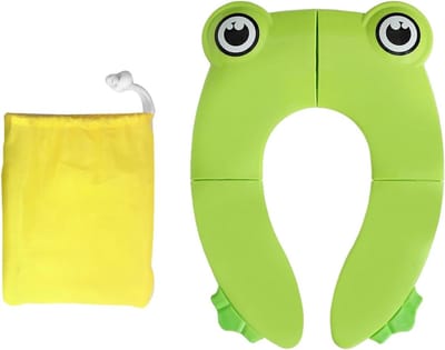Toiletbril voor Peuters - Potjesonderlegger Trainingsmat - Zindelijkheidstraining - Antislip Ontwerp - 20 x 15 cm - Groen