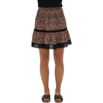 Superdry - Minirok met kant en print - Dames - Rokken