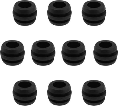 Tafelvoetbal Rubberen Bumper Pads voor Standaard Spelers - 10 Stuks Zwart