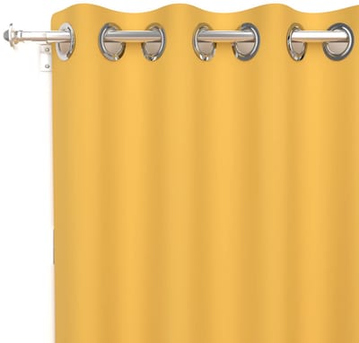 d'Ocre Alix Rideau l Å Illets, Polyester, Geel, 135x250 cm