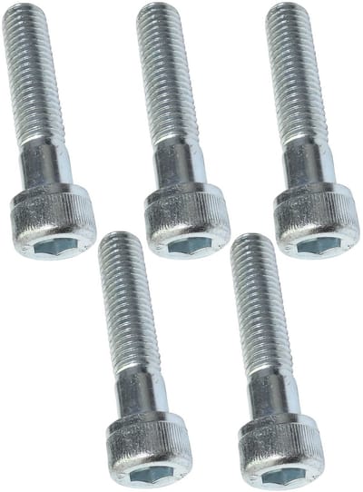 Dailygoody - Zeskantbouten M10x45 - Sterk en Duurzaam - Ideaal voor Montage - 5 Stuks - Perfect voor DIY Klussen