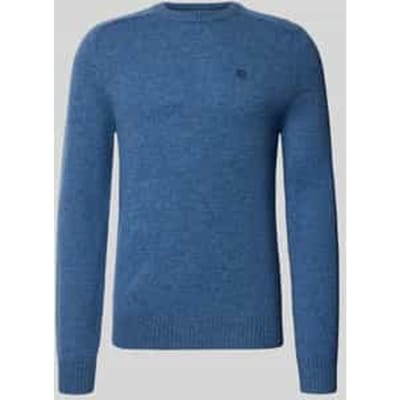 Regular fit gebreide pullover van pure wol