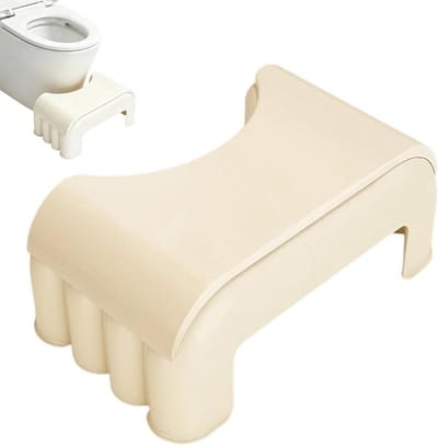 Toilet Opstapje - Hurk Ladder - Ontlasting Vergemakkelijken - Antislip Plateau - 39x24x39 cm - Wit