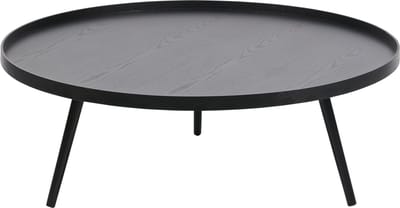 WOOOD Mesa Bijzettafel XXL - Hout - Zwart - 36xØ100