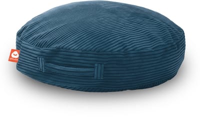 Whoober Ibiza – Ronde Zitzak – Donkerblauw dik ribfluweel – Comfortabel & Duurzaam