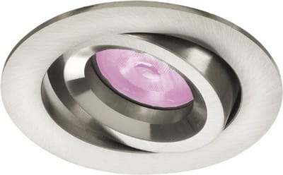 Inbouwspot Mika met Philips HUE White and Color - inbouwspot - Nikkel / mat - rond - Voor binnen / woonkamer / keuken / slaapkamer - IP20 - GU10 - Buitendiameter: 81MM - boorgat: 70-75MM - min. Inbouwdiepte: 70MM