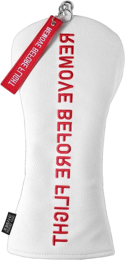 Golf Hoofddekking - Driver Cover - Golf Club Bescherming - Waterdicht PU Leer - 35.28 cm - Wit
