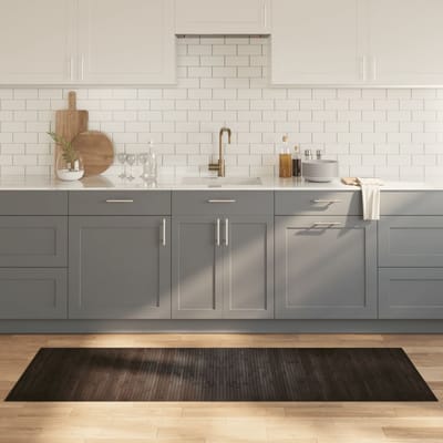 vidaXL - Vloerkleed - rechthoekig - 70x200 - cm - bamboe - donkerbruin