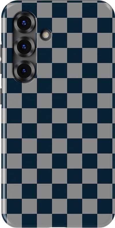 Design Hoesje Samsung Galaxy S25 FE | Geschikt Voor Mag | Tiny Squares Checkered Print | Backcover Samsung Galaxy S25 FE Urban Grid