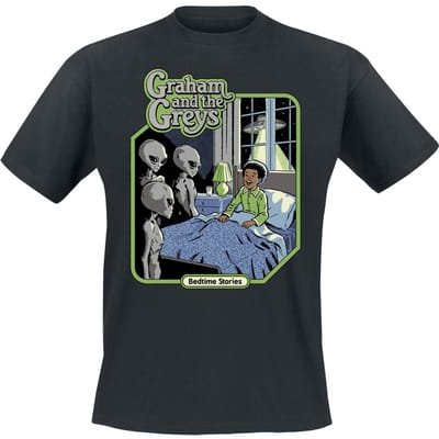Steven Rhodes - Fun T-shirt - Graham And The Greys - M tot 3XL - voor Mannen - zwart
