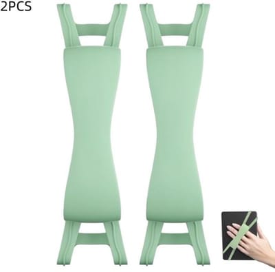 Gripband – Set van 2 – Comfortabele handband – Siliconenhouder – Geschikt voor , e-readers en tablets – Groen – 19 × 4 × 2,5 cm