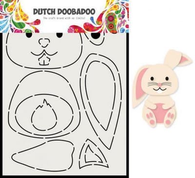 Dutch Doobadoo Card Art Built up Konijn 470.713.811