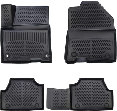 3D Rubber Automatten voor HYUNDAI KONA 2017-2023 [1. Gen] | Elektrisch - geurloos & op maat - hoge rand