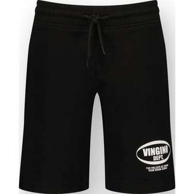 Vingino Basic-short Deep Black Maat: 8 | Broeken Outlet | Unisex | Zwart