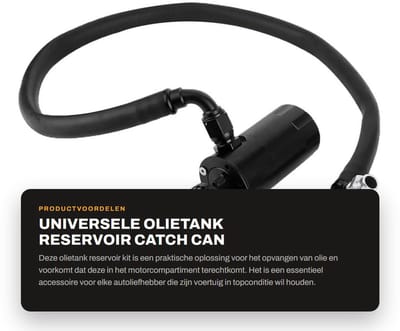 Dailygoods- Oliecatchcan 500 ml - Universele Auto Olietank - Aluminiumlegering - Auto Modificatie Accessoire - Duurzaam - Eenvoudig te Installeren - Olievangtank