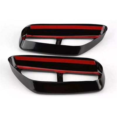 1 paar Auto Achter Dual Uitlaatpijp Cover Trim Voor BMW 5 Serie G30 G31 2017-2018 black