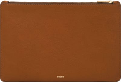 FOSSIL Utensil zak Pouch Saddle Lichtbruin
