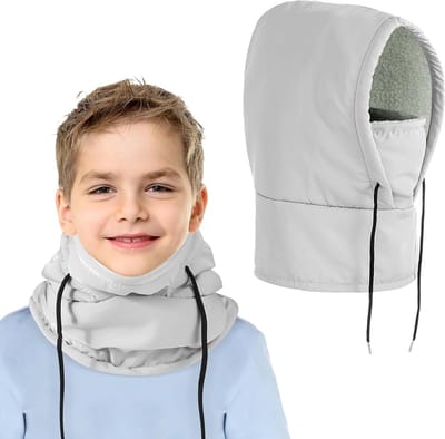 Thermische Balaclava voor Kinderen - Waterdichte Fleece Ski Masker met Winddichte Hoed en Verstelbare Gezichtsbedekking voor Sneeuwsporten en Wandelen