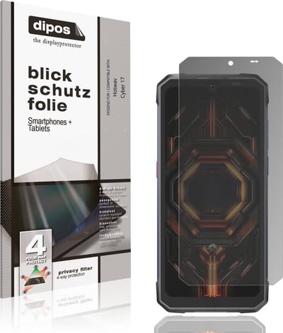 dipos – Matte Privacy Screenprotector geschikt voor Hotwav Cyber 17 | Anti-Spy Beschermfolie