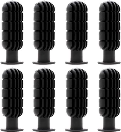 Tafelvoetbal handgrepen antislip 8 stuks PVC zwart